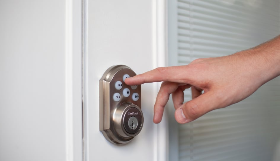 ADT smartlock on a Muncie home